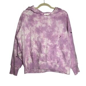LoveShackFancy Pink Tie Dye Hoodie Pullover Sweatshirt OS Oversized Distressed‎